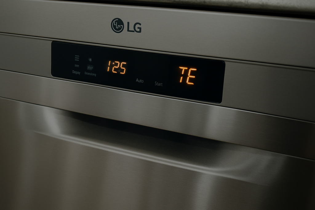 ارور TE در ظرفشویی ال جی