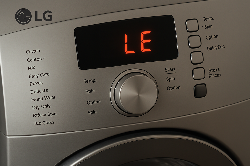 ارور le لباسشویی ال جی