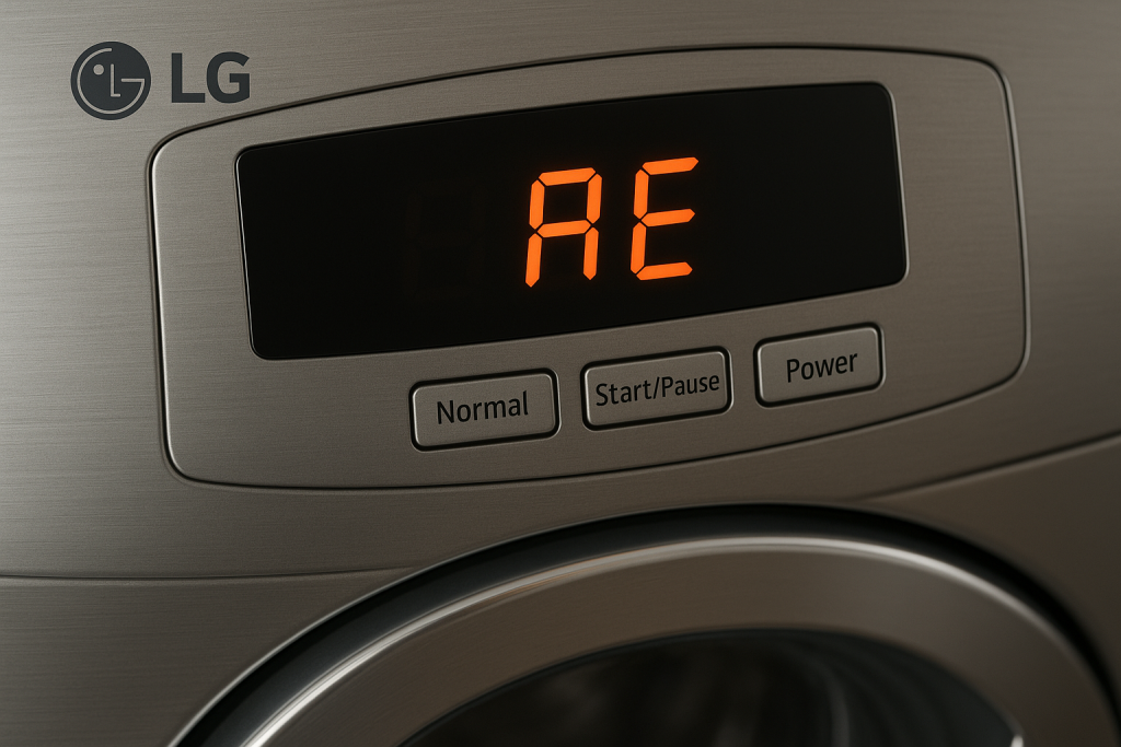 ارور AE لباسشویی ال جی