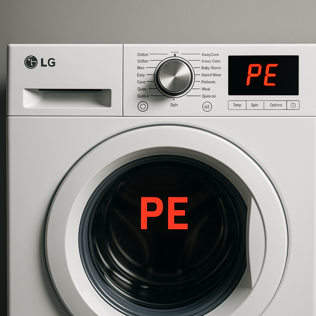 ارور PE لباسشویی ال جی