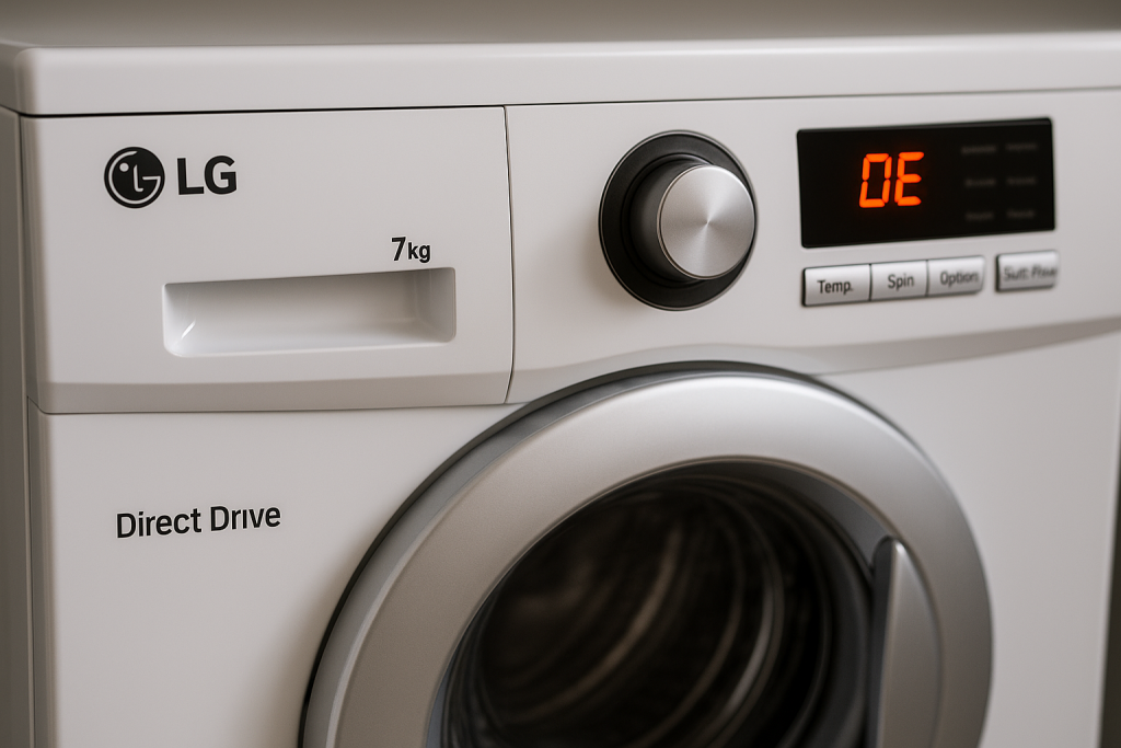 ارور DE لباسشویی ال جی