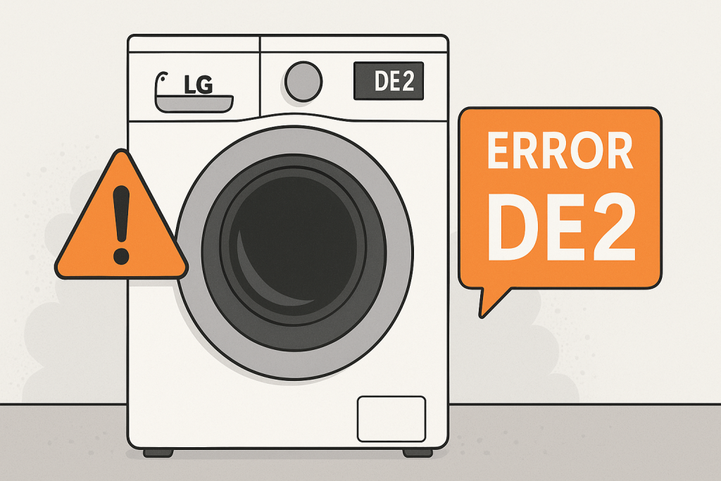ارور DE2 لباسشویی ال جی