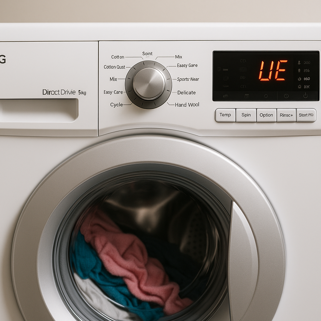 ارور UE لباسشویی ال جی