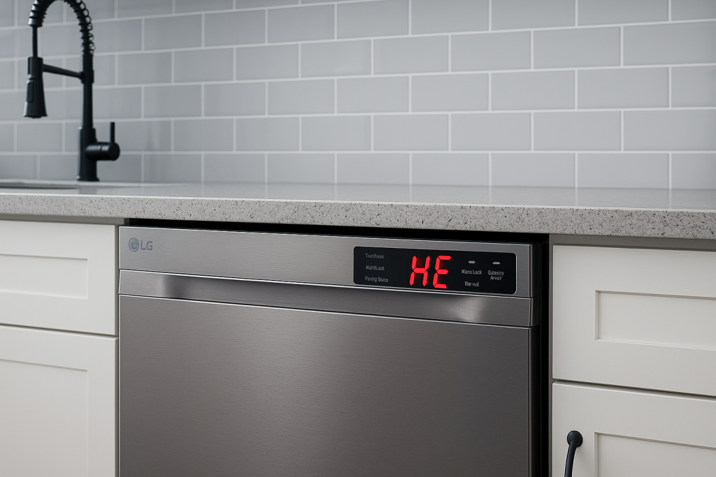 ارور HE ظرفشویی ال جی