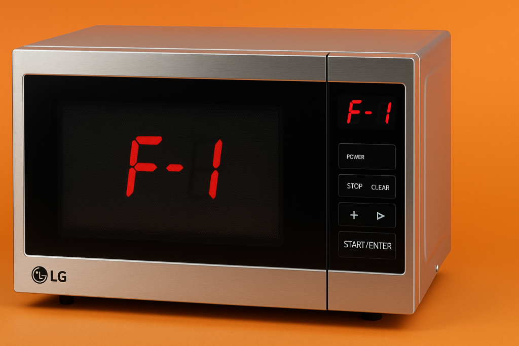 ارور F1 ماکروفر ال جی