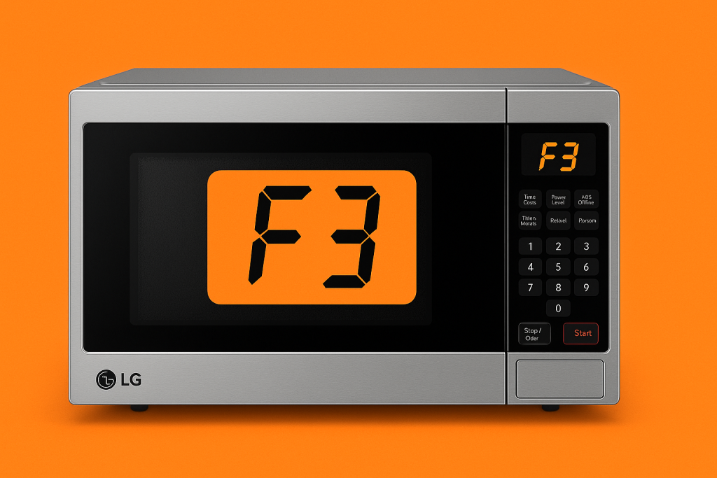 ارور F3 ماکروفر ال جی