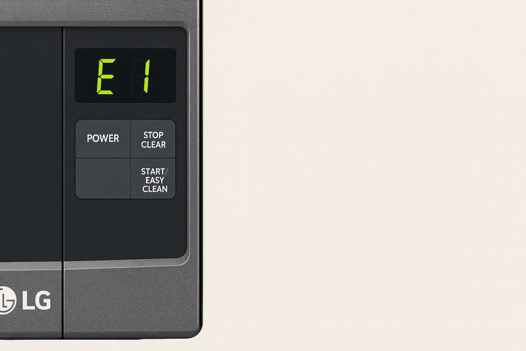 ارور E1 ماکروفر ال جی