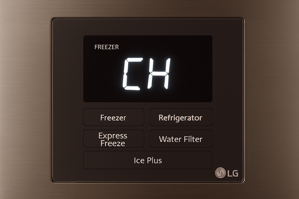 ارور CH یخچال ساید ال جی