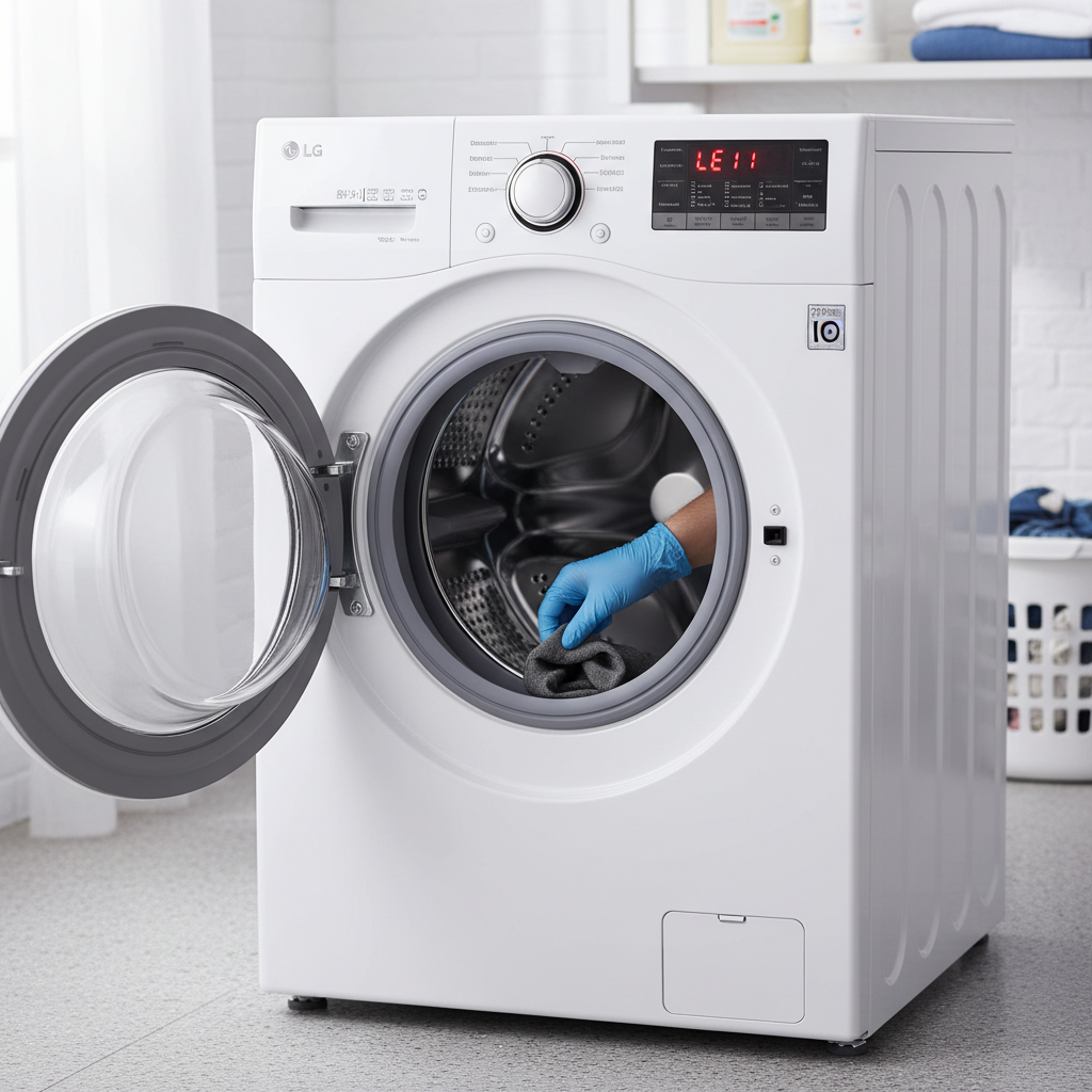 ارور LE1 لباسشویی ال جی